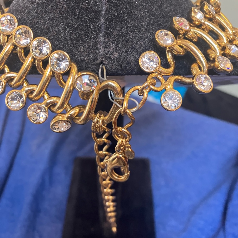 Oscar de la Renta rhine rhinestone choker - Picture 7 of 7